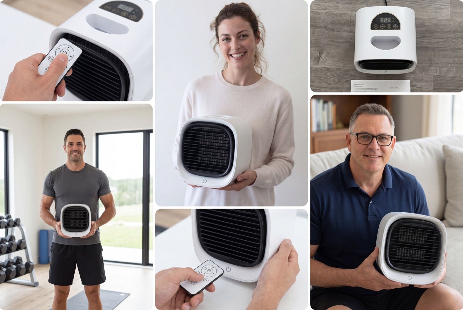 AiraBreeze customers using compact cooling at home